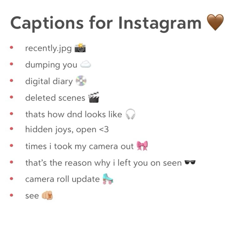 candid photo captions