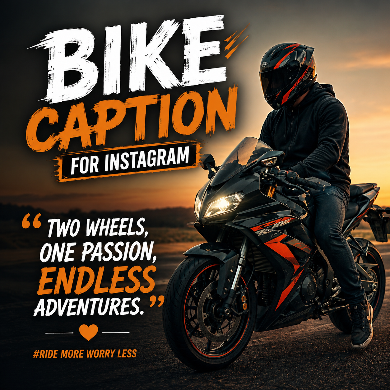 Bike Caption for Instagram