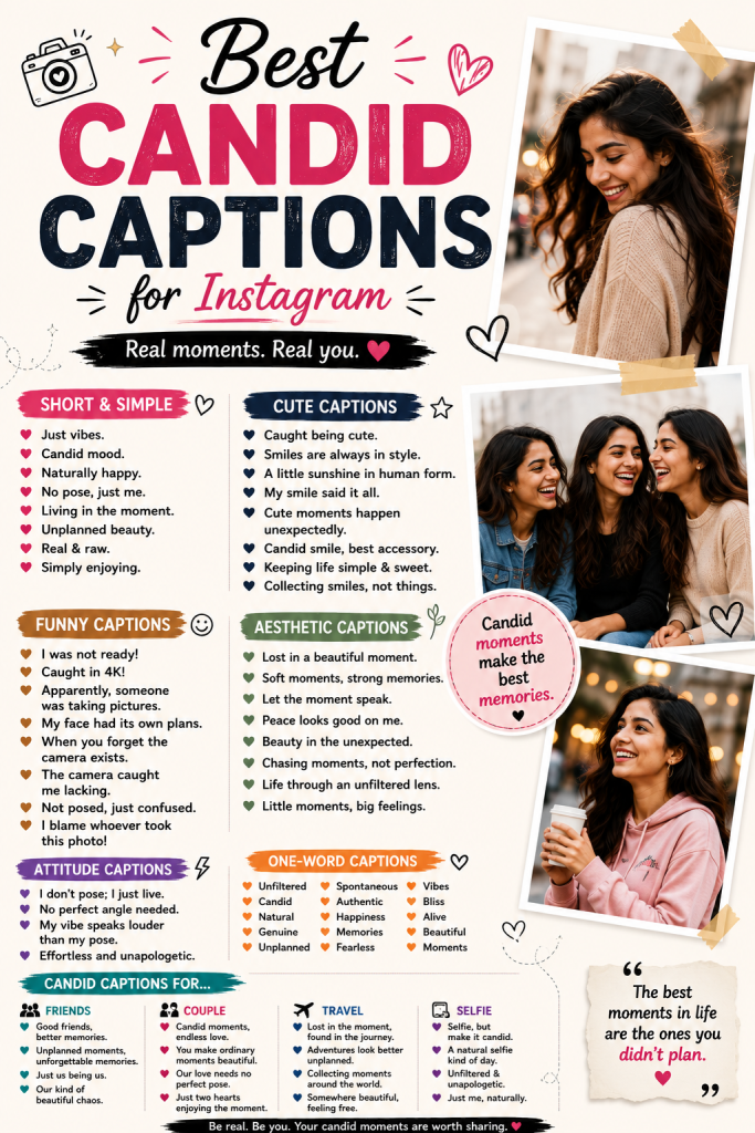 Best Candid Captions for Instagram