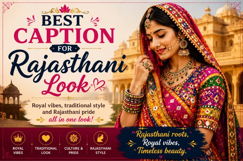 caption for rajasthani look