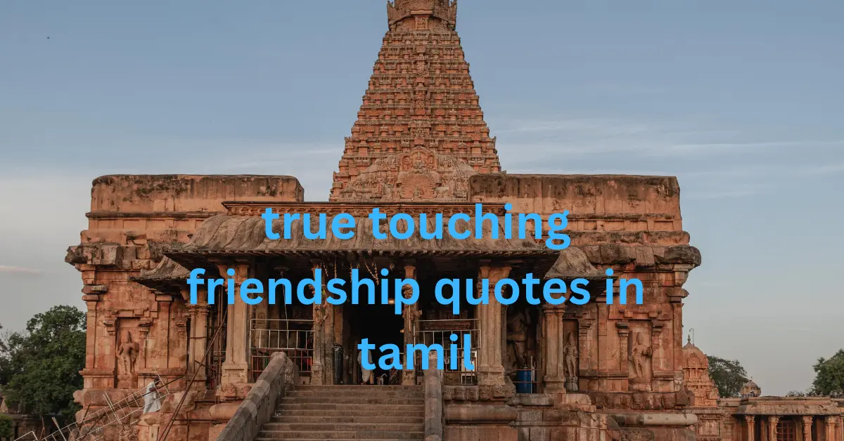 true touching friendship quotes in tamil